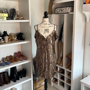 Sequin Cold Shoulder Dress – Glamorous, Flattering, and Statement-Making